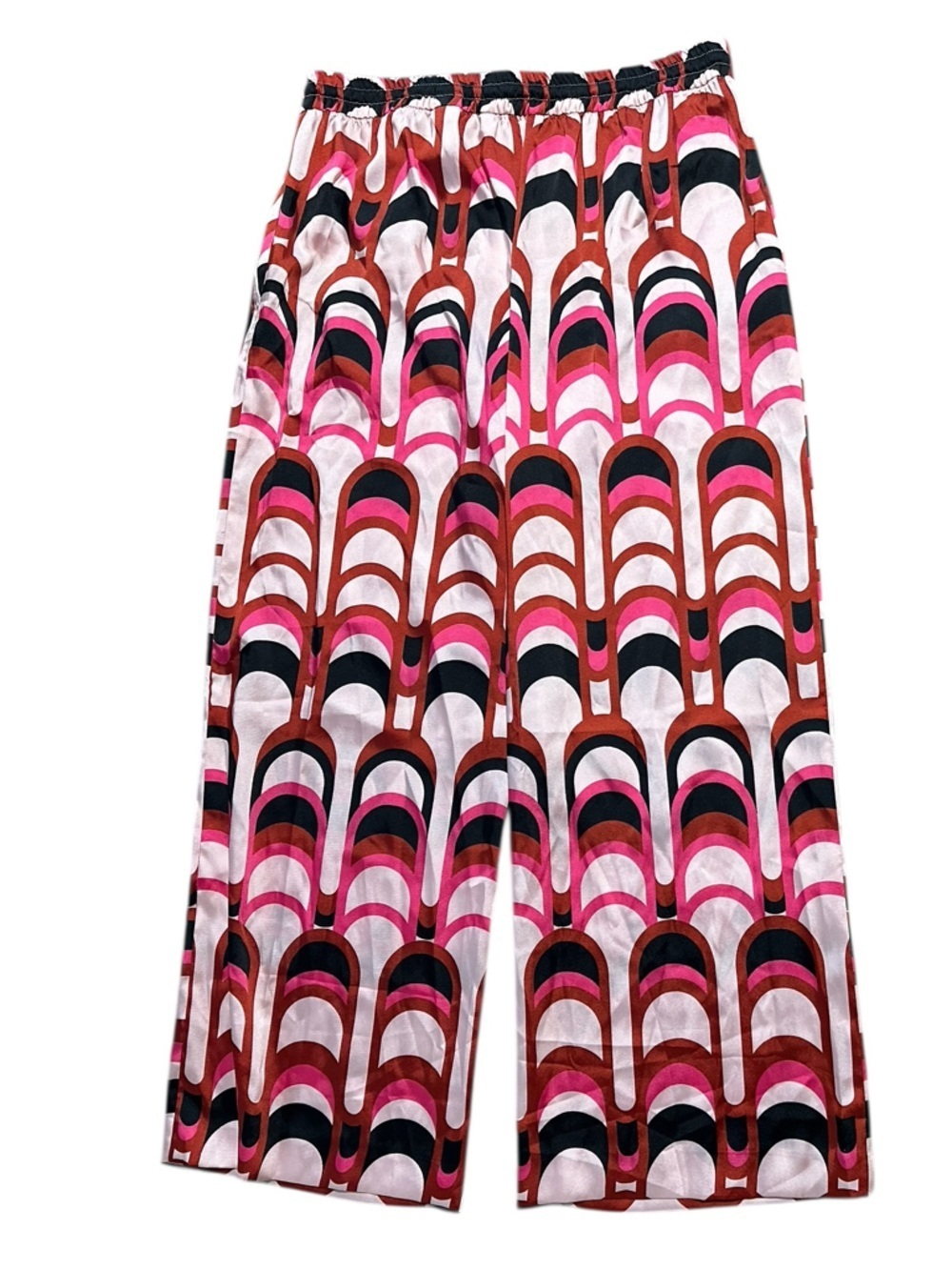 Zara geometric print elastic waist pants l - Picture 3 of 9